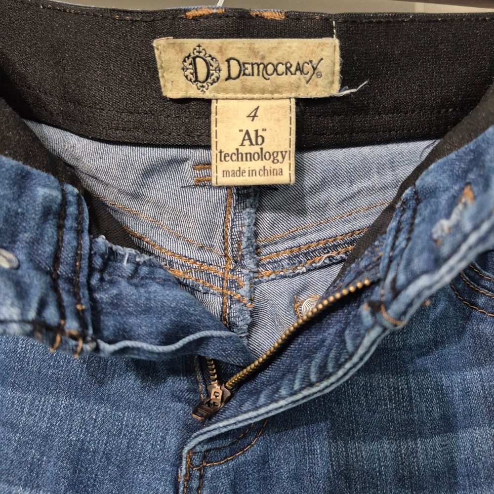 Democracy Ab Solution Skinny Jeans Medium Wash Blue Denim Pants Womens 4 - Picture 6 of 6
